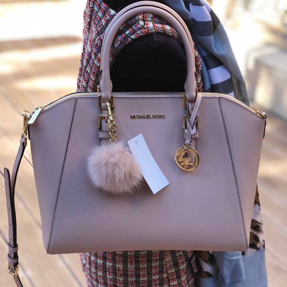 NWT Michael Kors Large Ciara handbag&wallet&pom - Picture 5 of 7